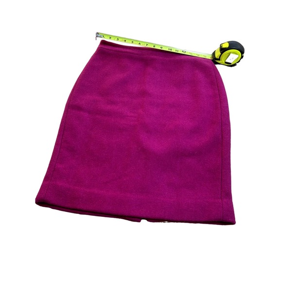 Preowned J Crew Wool Skirt- Pink - Size 4 - Picture 4 of 7